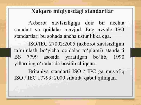 Kibermakonda axborot  xavfsizligini risklarni baxolash - Image 4