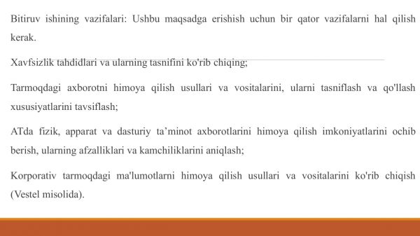 Axborot tizimlarida resurslarning himoyalanganligini baholashning usullari va vositalari - Image 3