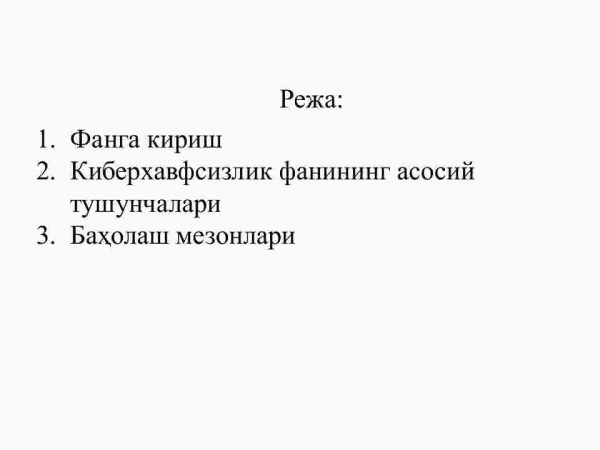 Axborot xavfsizligiga kirish - Image 2