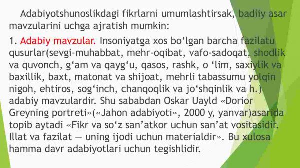 Badiiy asar mavzusi. Badiiy asar tili - Image 4