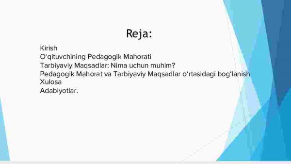 Barkamol avlod tarbiyasida o‘qituvchining tarbiyaviy maqsadlarni pedagogik mahorat asosida to‘g‘ri tanlay olishi - Image 2