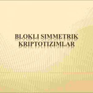 Blokli simmetrik kriptotizimlar