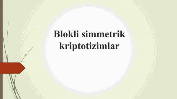 Blokli simmetrik kriptotizimlar
