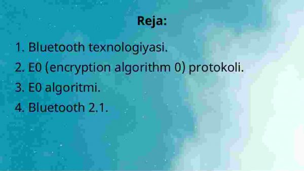 Bluetooth texnologiyasida foydalanilgan xavfsizlik protokoli - Image 2