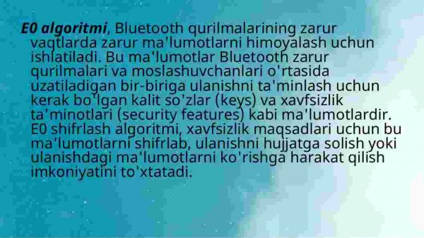 Bluetooth texnologiyasida foydalanilgan xavfsizlik protokoli - Image 4