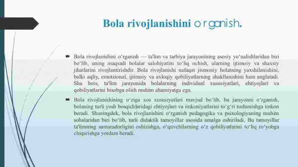 Bola rivojlanishini o‘rganishning didaktik tamoyillari - Image 4