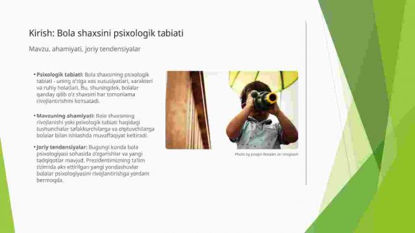 Bola shaxsini psixologik tabiati haqidagi qarashlarning o‘zgarishi - Image 2