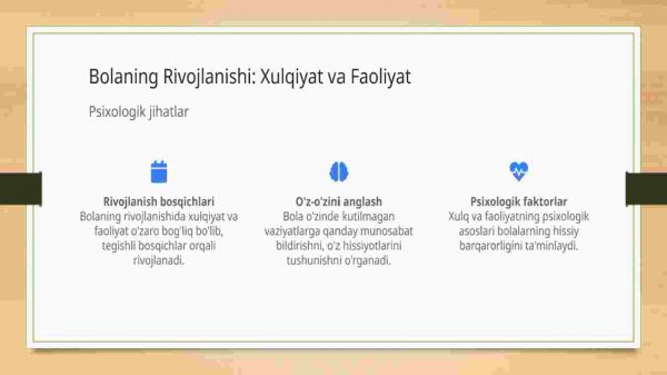 Bolaning o‘z xulq va faoliyatini ongli nazorat qilishini kuchaytirish va  o‘z-o‘zini baholashga va qo‘yayotgan talablar - Image 4