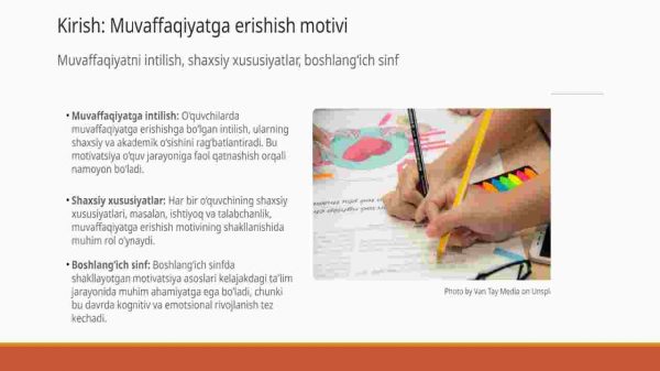 Boshlang`ich sinf o`quvchilarida muvaffaqiyatga  erishishga intilish motivi shaxsning ustuvor xususiyati sifatida - Image 3