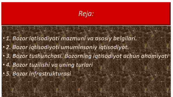 Bozor iqtisodiyoti mazmuni va uning amal qilishi - Image 2