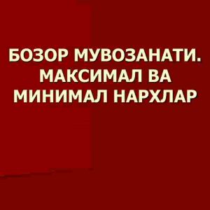 Bozor muvozanati. Maksimal va minimal narxlar