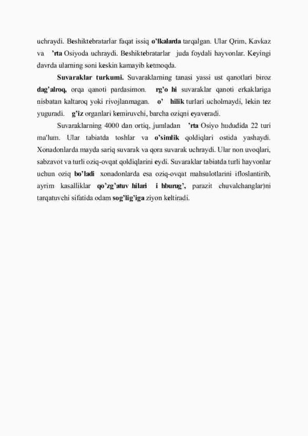 Chala o'zgarish bilan rivojlanadigan hasharotlar: to'g'ri qanotlilar, bеshiktеrvatarlar va suvaraklar turkumlari - Image 4