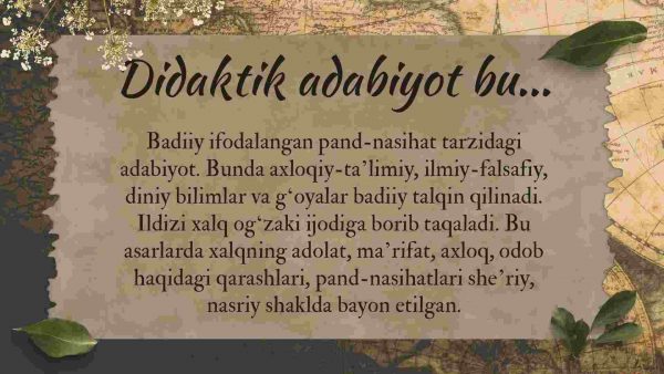 Didaktik asarlar tahlili - Image 2