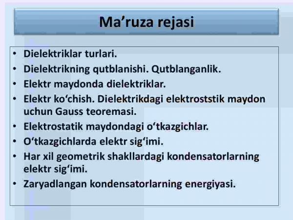 Dielektriklar. Elektr maydondagi dielektriklar - Image 3