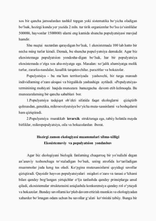 Ekologiyaga ekosistemaviy va populatsion yondashuv - Image 3