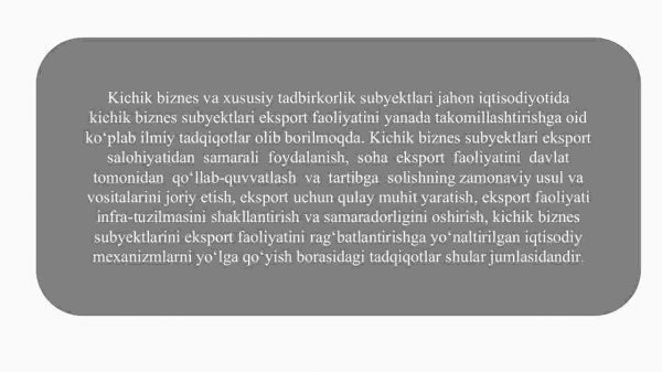 Tadbirkorlik subyektlarining eksport salohiyatini baholash - Image 4