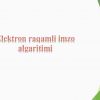 Elektron raqamli imzo algaritimi