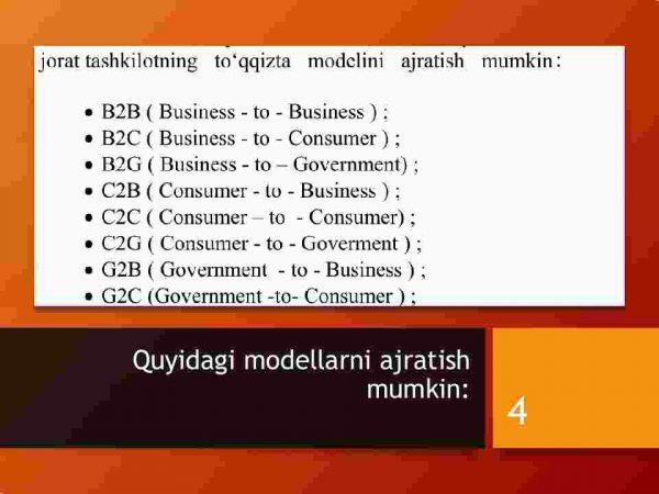 Elektron tijorat modellari - Image 4