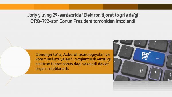“Elektron tijorat to'g'risida”gi qonunning mohiyati va ahamiyati - Image 2