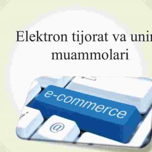 Elektron tijorat va uning muammolari