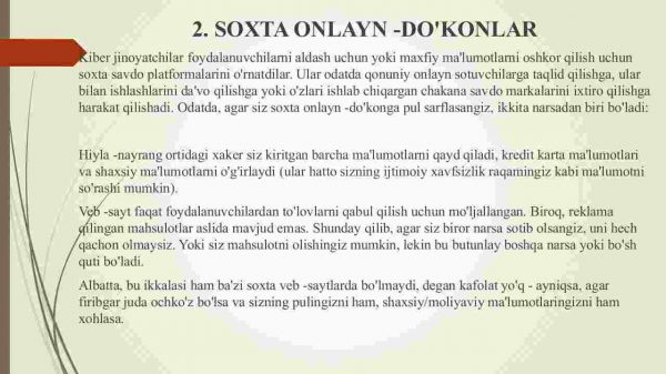 Elektron tijorat va uning muammolari - Image 4
