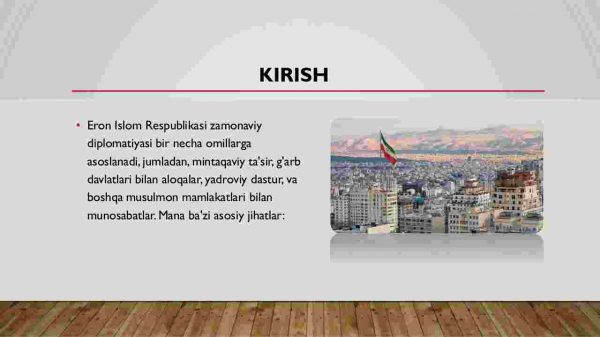 Eron Islom Respublikasi zamonaviy diplamatiyasi - Image 2