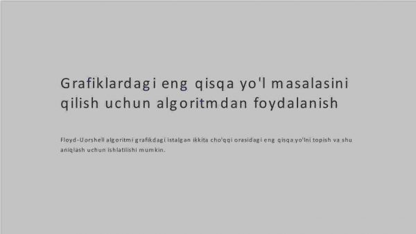 Floyd-Uorshell algoritmi - Image 4