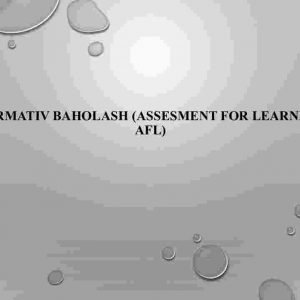 Formativ baholash (Assesment for Learning Afl)
