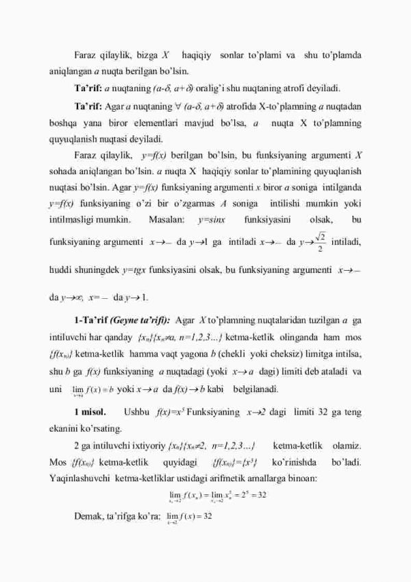 Funksiyaning limiti - Image 2