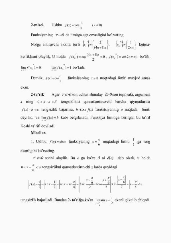 Funksiyaning limiti - Image 3