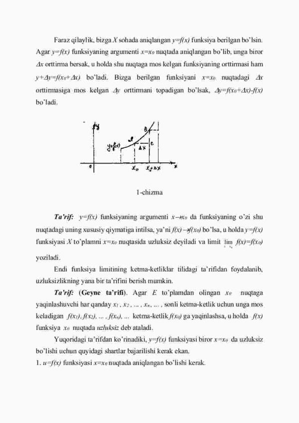 Funksiyaning uzluksizligi - Image 2