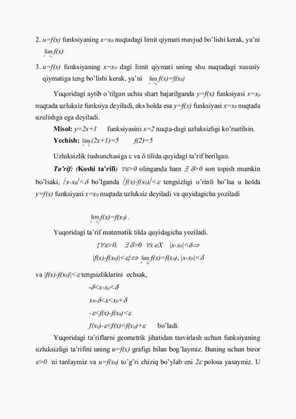 Funksiyaning uzluksizligi - Image 3