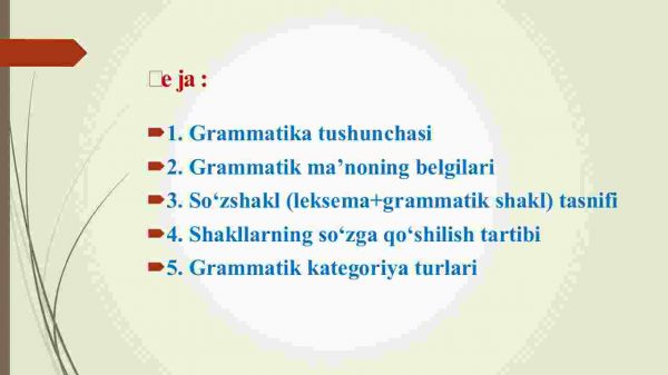 Grammatika. Grammatik shakl, grammatik ma’no va grammatik kategoriya - Image 3