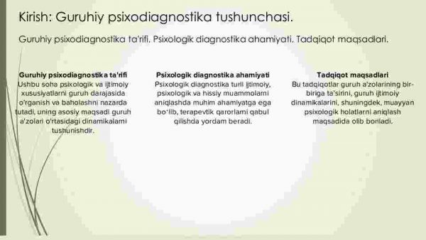 Guruhiy psixodiagnostika: metodlar va metodikalar - Image 3