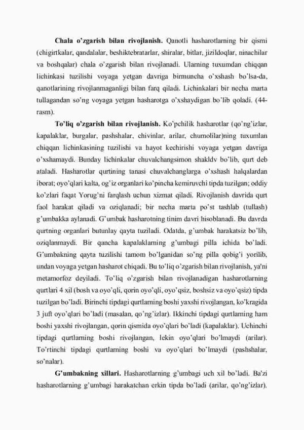 Hasharotlarning ko'payishi va rivojlanishi - Image 3
