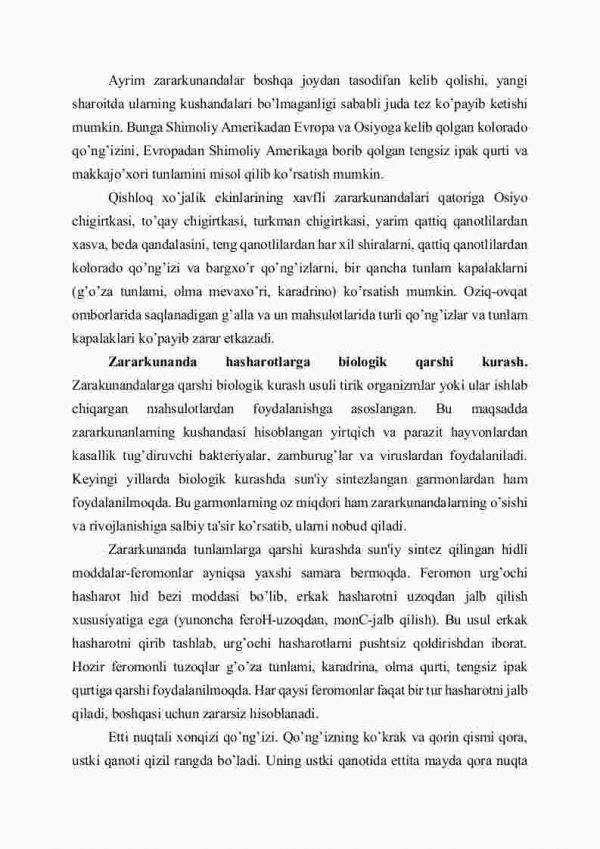 Hasharotlarning tabiatda va inson hayotidagi ahamiyati - Image 3