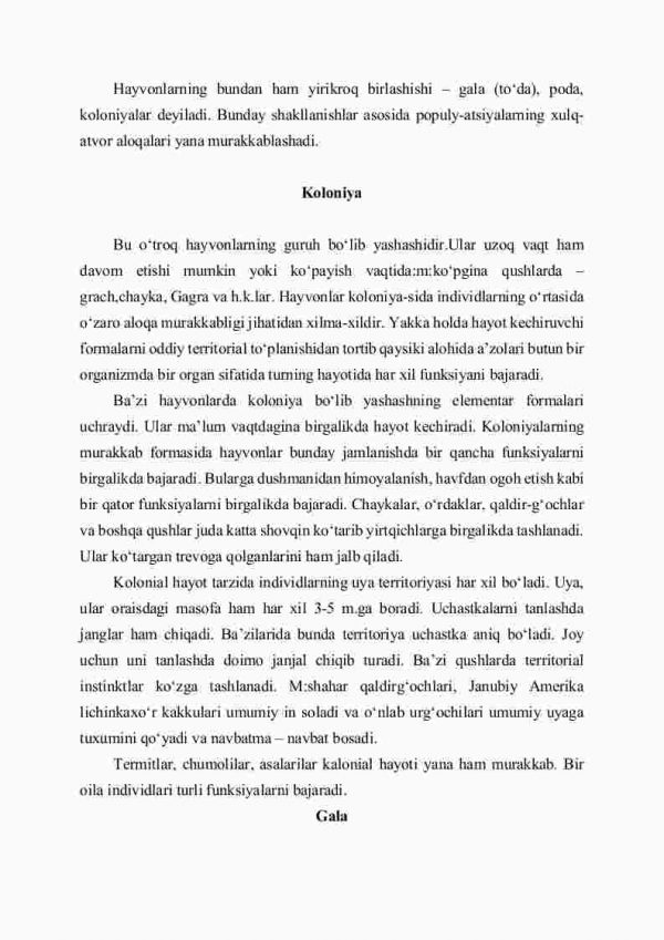 Hayvonlar populyatsiyalarining etologik strukturasi - Image 4