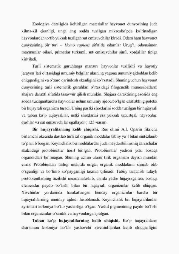 Hayvonot dunyosi evolyutsiyasining asosiy bosqichlari - Image 2