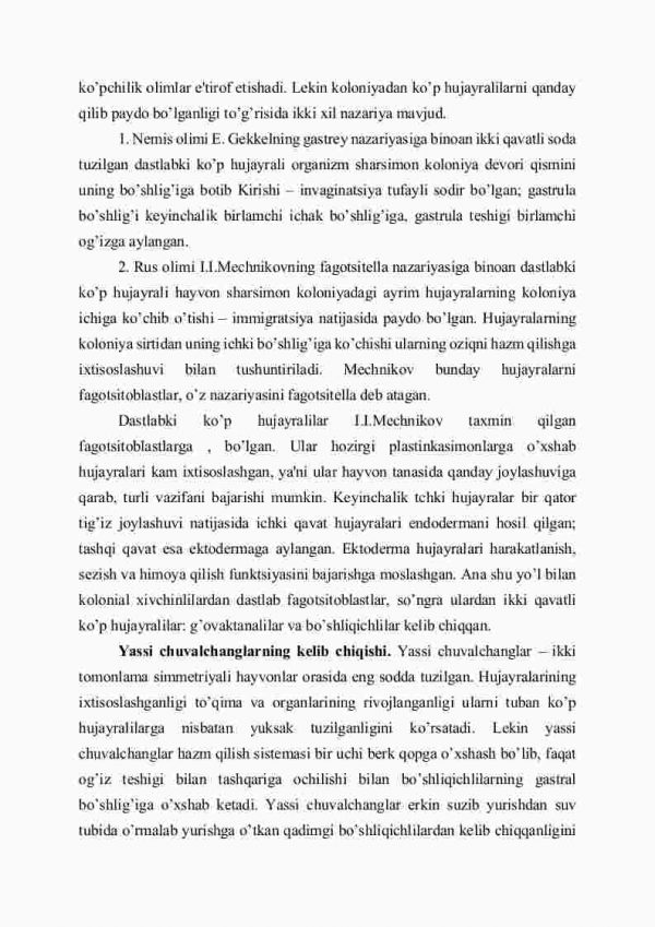 Hayvonot dunyosi evolyutsiyasining asosiy bosqichlari - Image 3