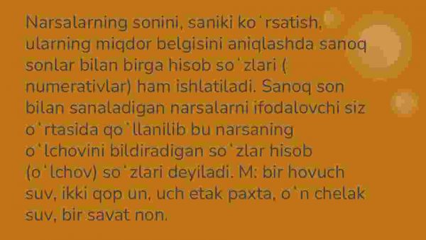 Hisob so'zlar ( numerativlar) - Image 3