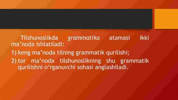 Hozirgi o'zbek adabiy tilining morfologik tarkibi. O'zbek tili grammatikasi va uning o'rganish obyekti. Grammatik kategoriyalar - Image 4