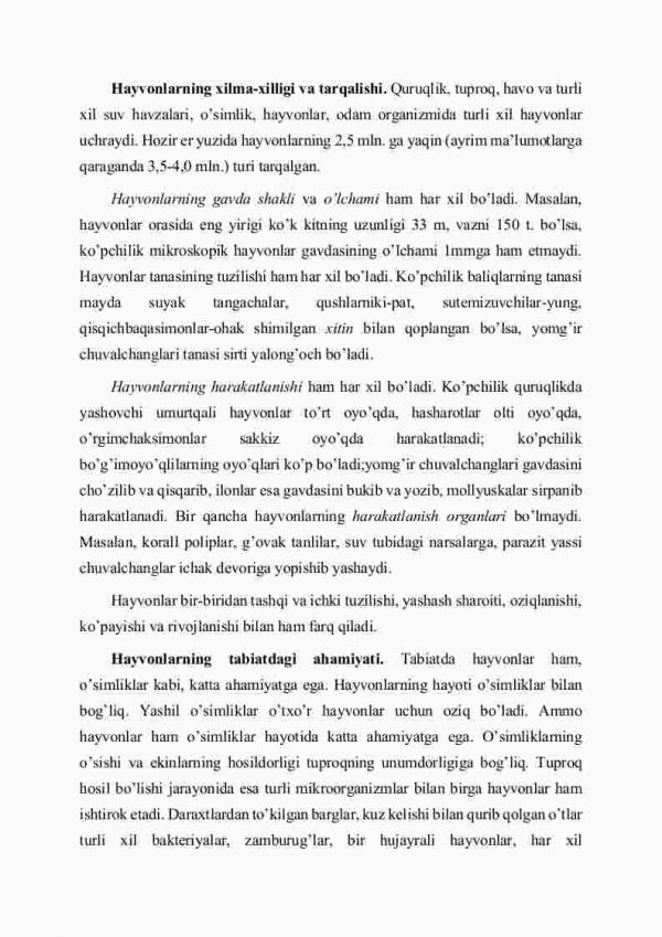 Hаyvоnlаrning хilmа-хilligi vа аhаmiyati - Image 2