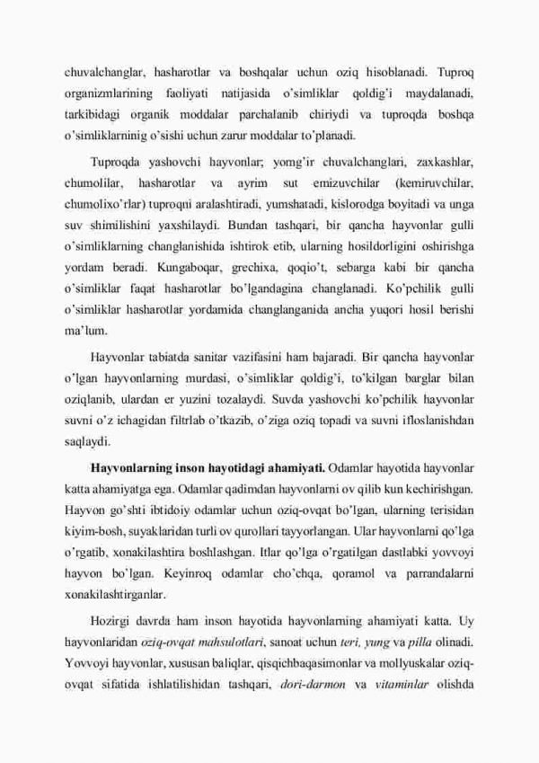 Hаyvоnlаrning хilmа-хilligi vа аhаmiyati - Image 3