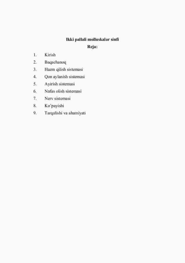 Ikki pallali molluskalar sinfi