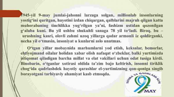 Inson xotira tuyg'usi bilan barhayot - Image 4