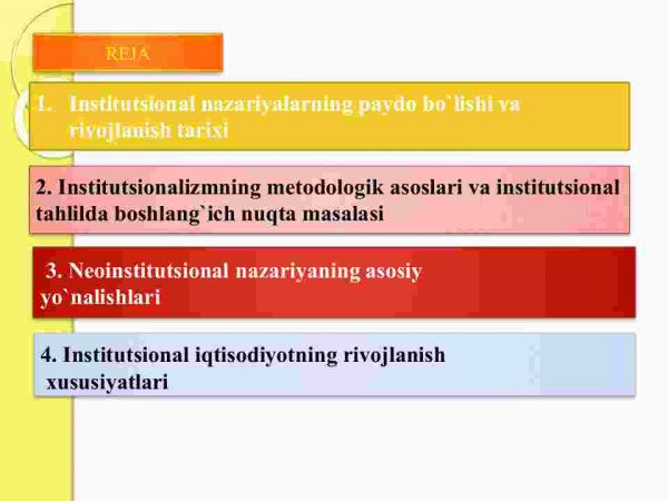 “Institutsional iqtisodiyot” fanining predmeti va mazmuni, tamoyillar - Image 2