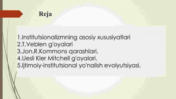 Institutsionalizm yo'nalishi mohiyati va ahamiyati - Image 2