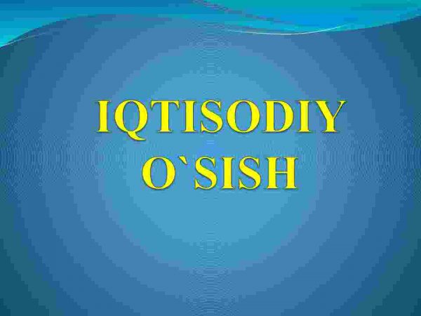 Iqtisodiy o'sish