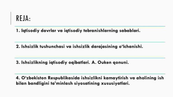 Iqtisodiy tebranishlar. Ishsizlik - Image 2