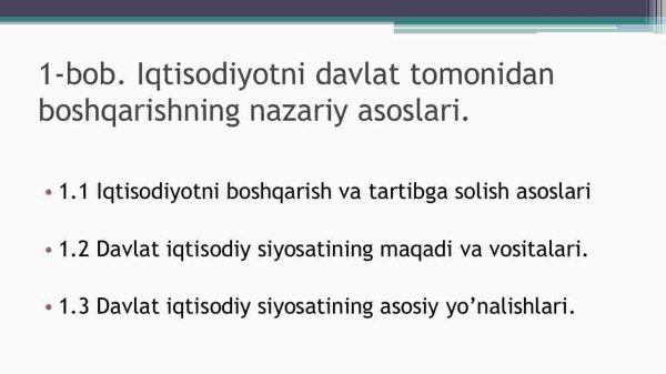 Iqtisodiyotni davlat tomonidan tartibga solishning mohiyati, shakllari va usullari - Image 3